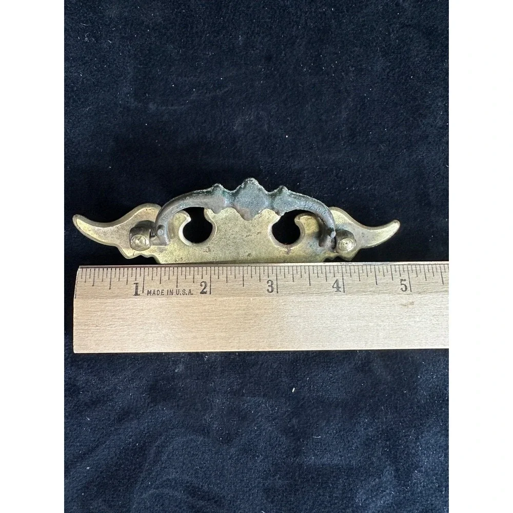 Vintage Brass Drawer Pulls Lot Set of 6 Vintage Hardware MCM 5